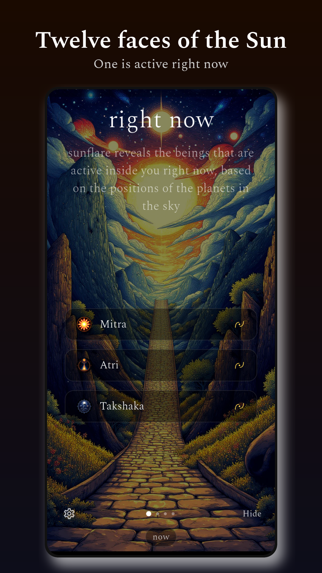 Sunflare — the beings active right now