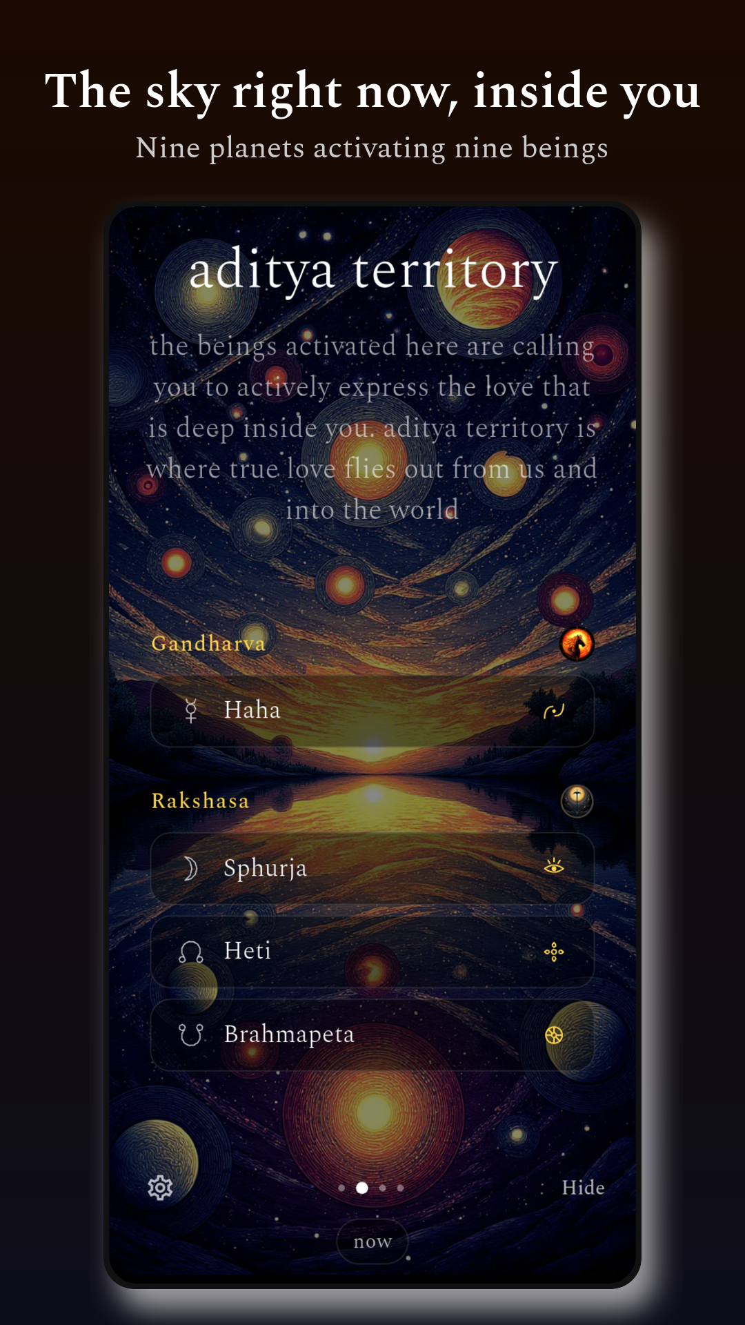Sunflare — nine planets activating nine beings