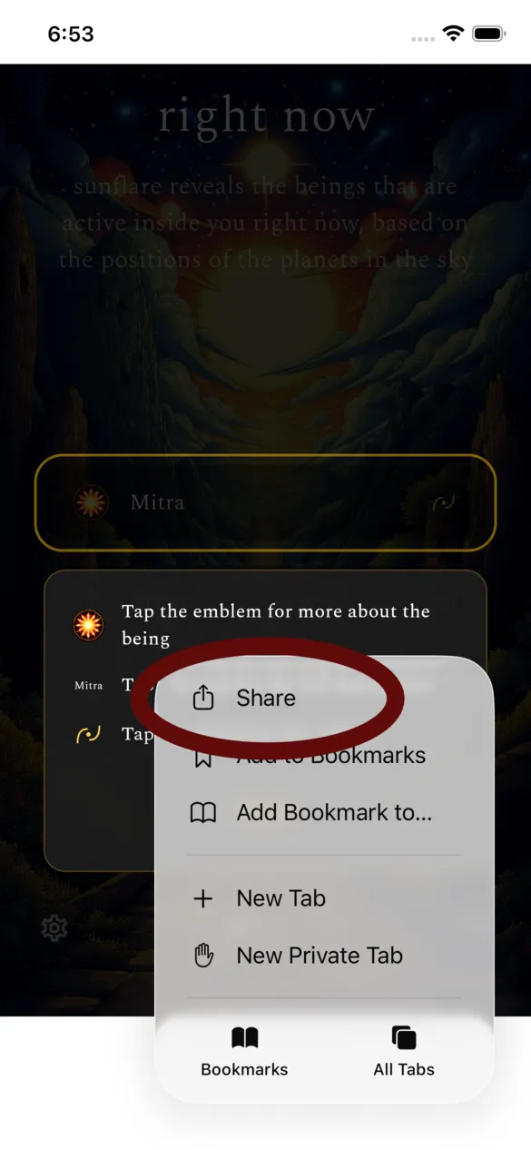 Tap Share